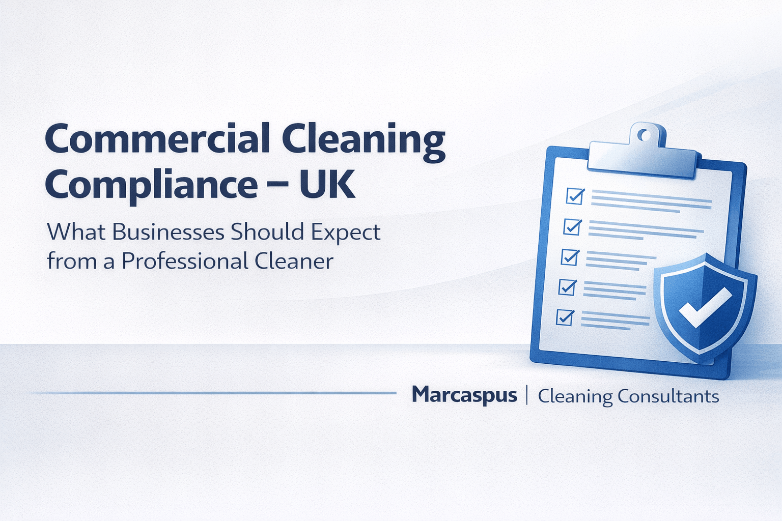 Commercial cleaning compliance requirements in the UK for businesses and facilities managers
