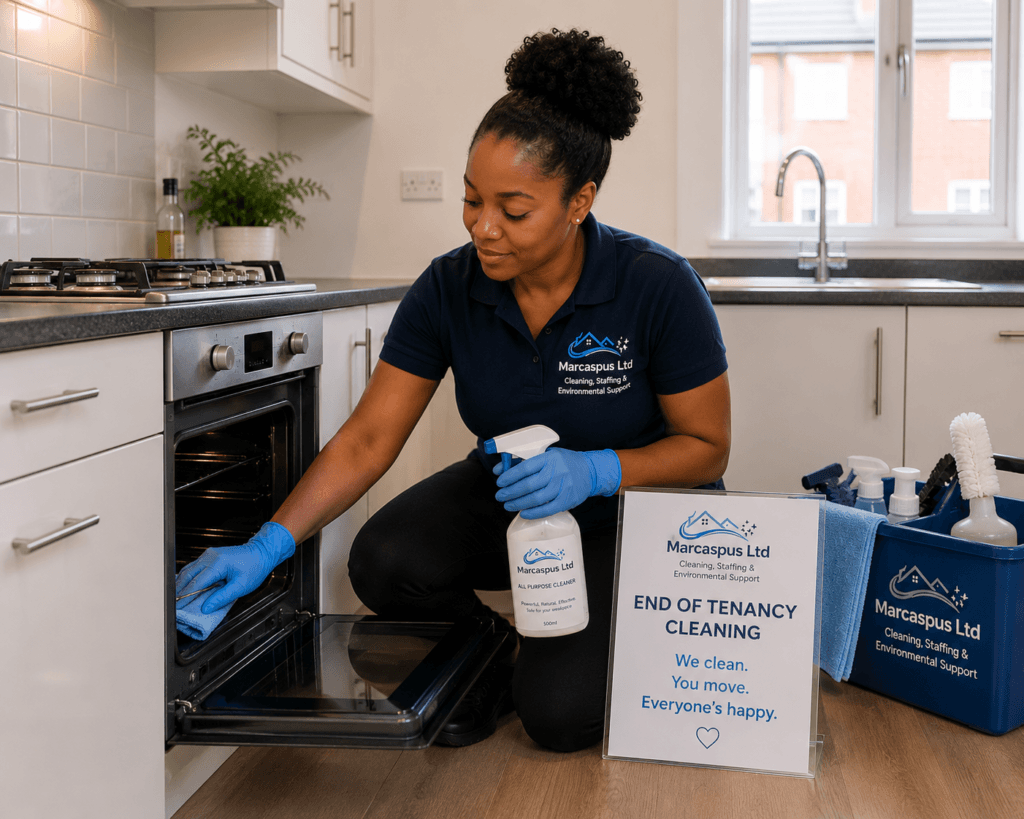 END OF TENANCY CLEANING IN PROGRESS