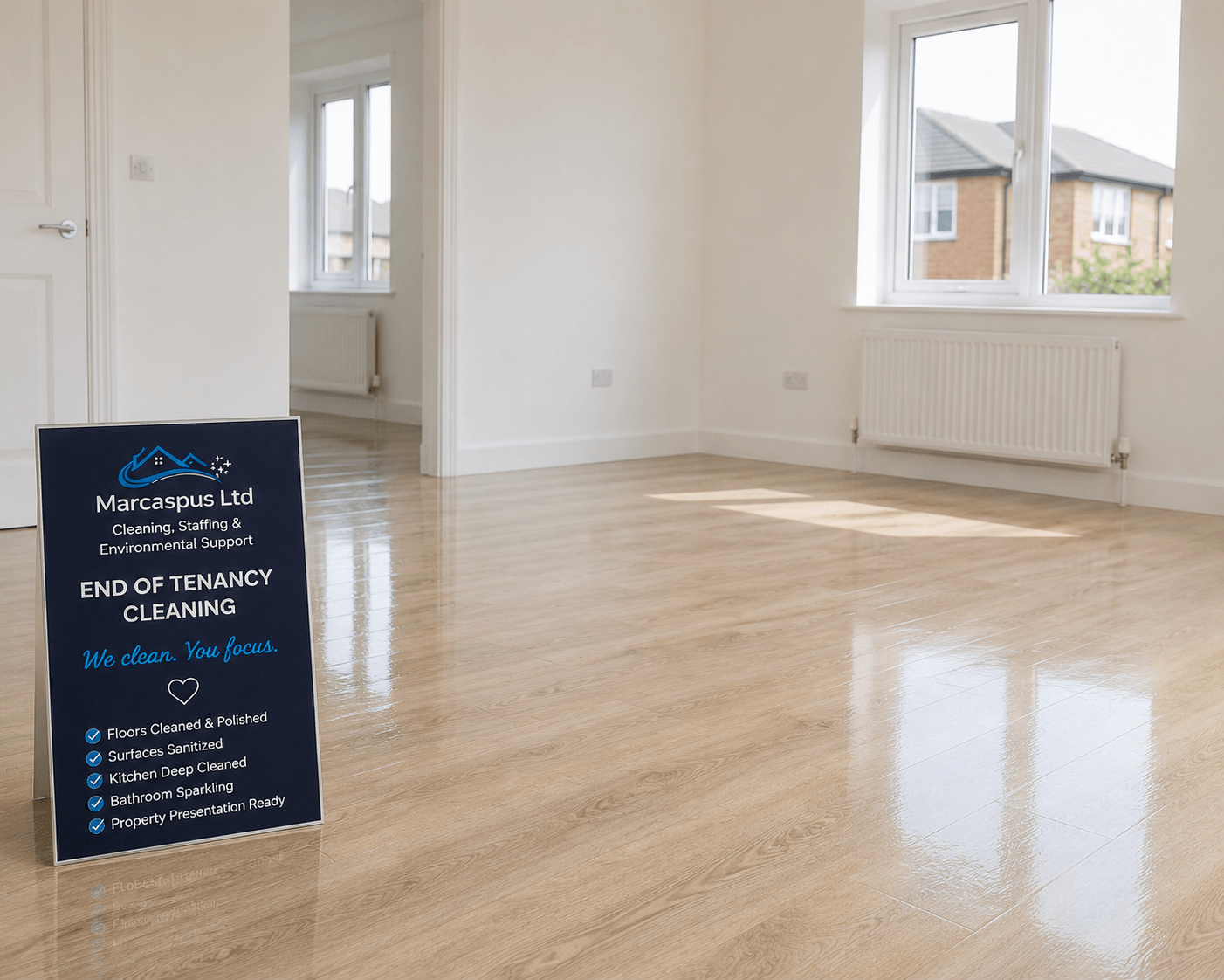 End of tenancy cleaning illustration